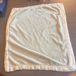 Little Giraffe Mint Green Baby Blanket with Satin Trim